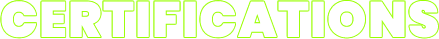 CERTIFICATIONS